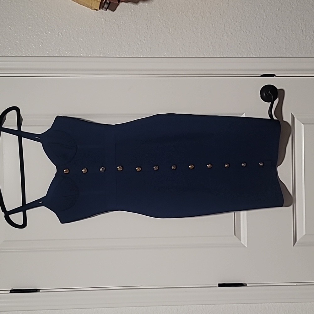 Medium Navy Blue Sailor Dress